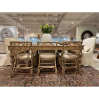 Design Shop Winston II Rattan Dining Chairs, Antique Natural, Set of 2