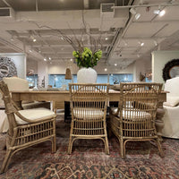 Design Shop Winston II Rattan Dining Chairs, Antique Natural, Set of 2