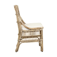 Design Shop Winston II Rattan Dining Chairs, Antique Natural, Set of 2