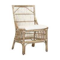 Design Shop Winston II Rattan Dining Chairs, Antique Natural, Set of 2