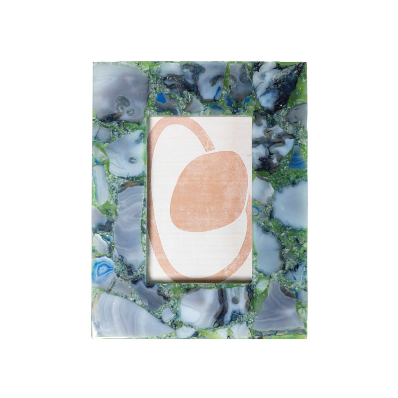 Design Shop Agate Photo Frame (Holds 4" x 6" Photo) (Each One Will Vary)