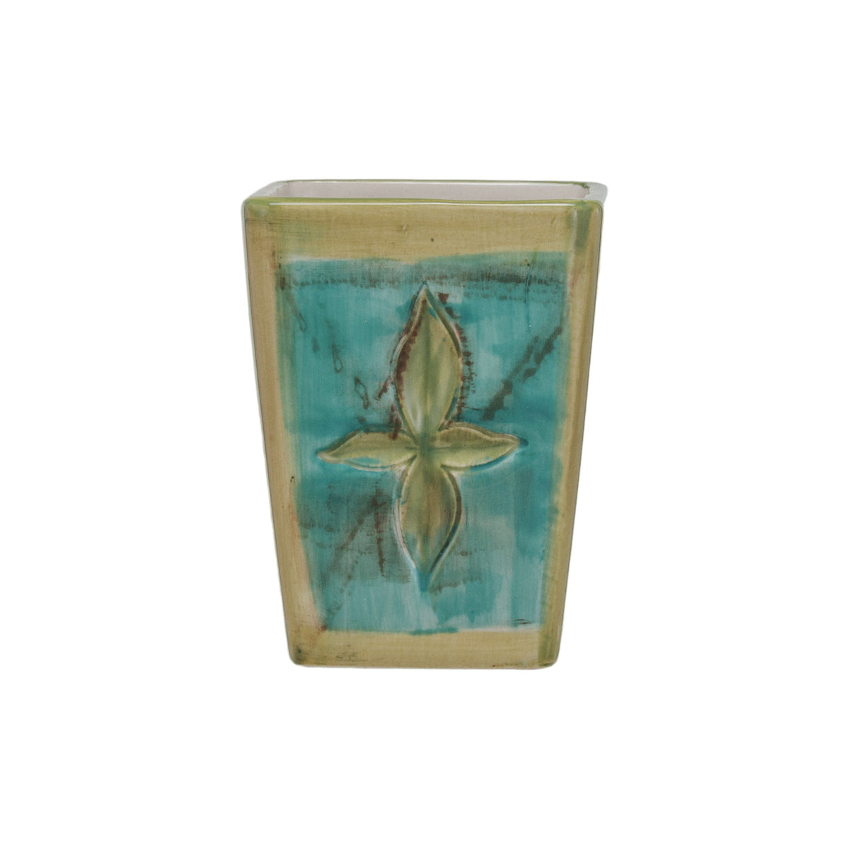 Design Shop Hand-Painted Vintage Reproduction Planter/Vase (Each One Will Vary)