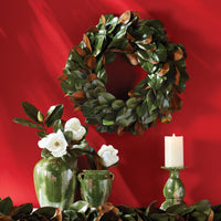 Design Shop Grand Magnolia Leaf Wreath 24"