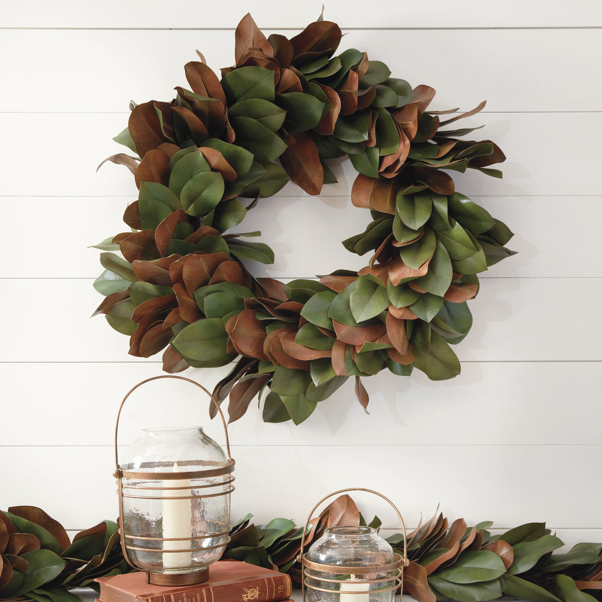 Design Shop Grand Magnolia Leaf Wreath 30"