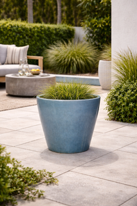 Design Shop Denim Vaso Round Tapered Planter 19"