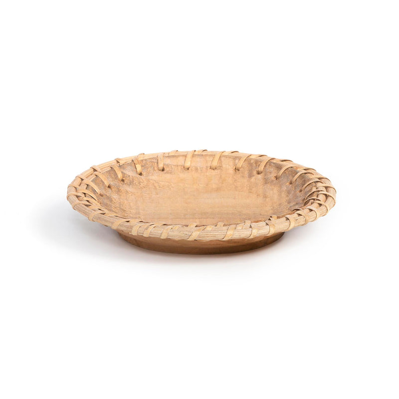 Design Shop Rattan Lace Edged Medium Charger