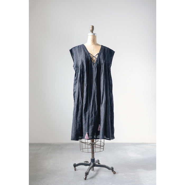 Design Shop Linen Adelyn Dress, Large