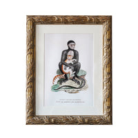 Design Shop Hampshire Matted Wall Picture Frame, Antique Gold, 9" x 12"
