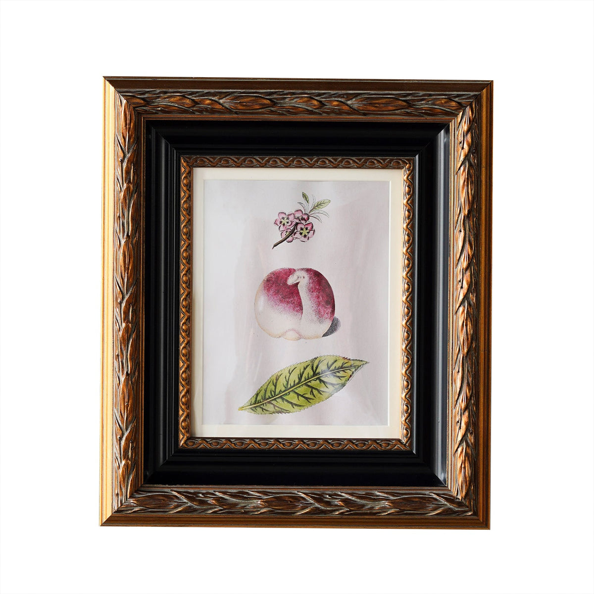 Design Shop Blackburn Matted Tabletop Picture Frame, Antique Gold and Black, 8" x 10"