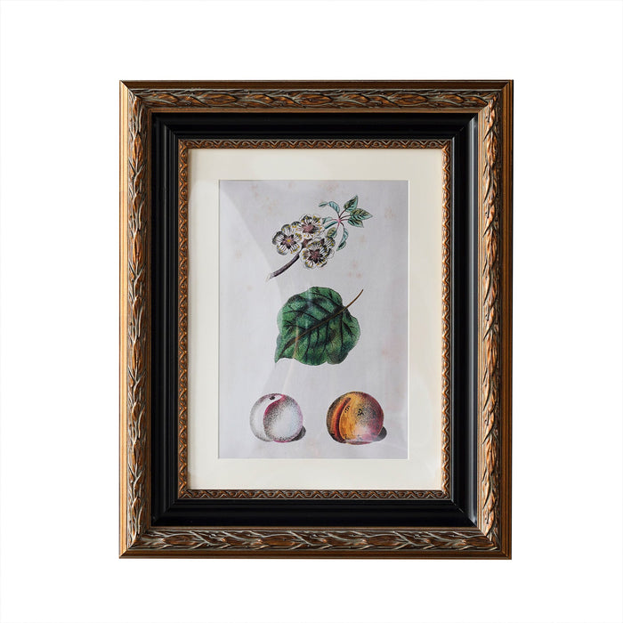 Design Shop Blackburn Matted Wall Picture Frame, Antique Gold and Black, 12" x 16"