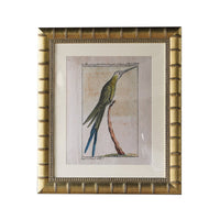 Design Shop Brixham Matted Wall Picture Frame, Gold, 12" x 16"