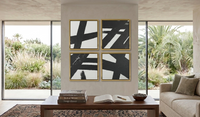 Ave. 4 Framed Canvas Art