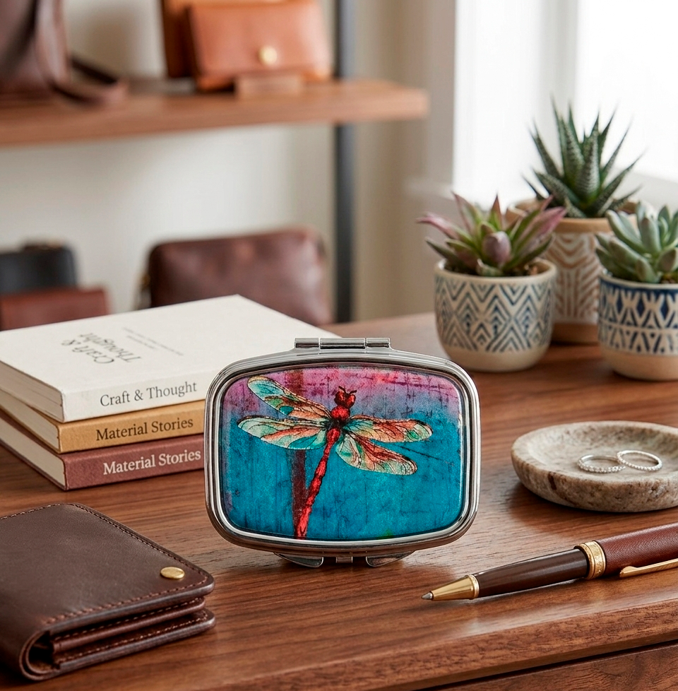 Red Dragonfly Pill Box