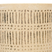 Design Shop Sand with Gold Detail Stoneware Planter Set, Set of 2