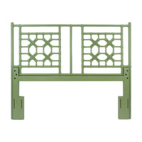 Design Shop Lattice Full/Queen Headboard, 64.25"W, Green