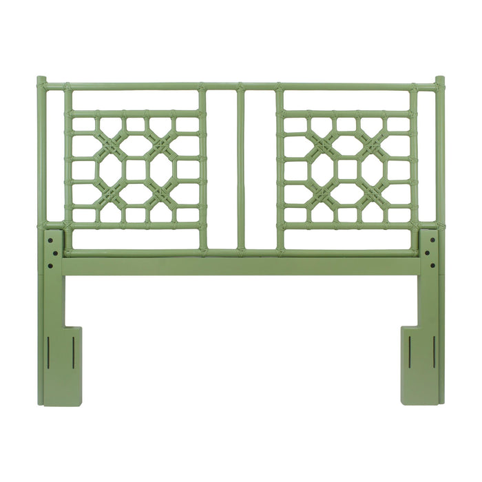 Design Shop Lattice Full/Queen Headboard, 64.25"W, Green