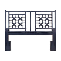 Design Shop Lattice Full/Queen Headboard, 64.25"W, Navy