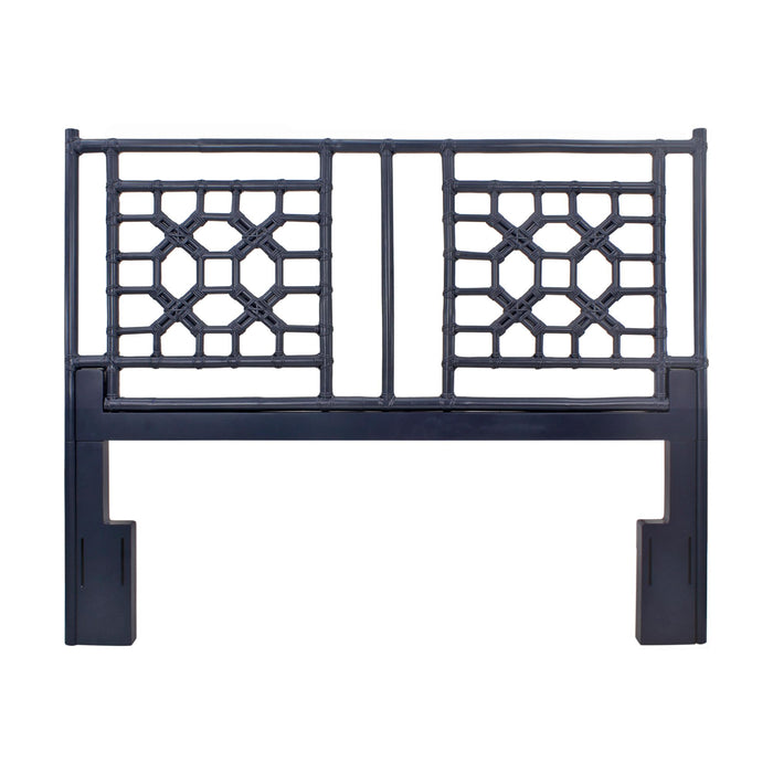Design Shop Lattice Full/Queen Headboard, 64.25"W, Navy