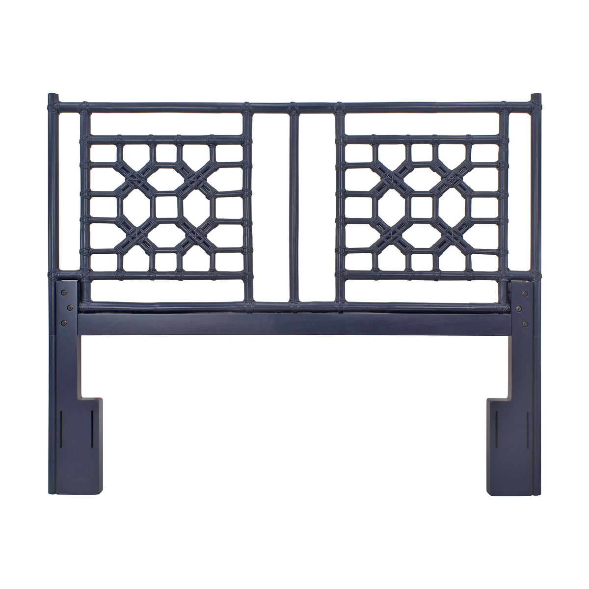 Design Shop Lattice Full/Queen Headboard, 64.25"W, Navy
