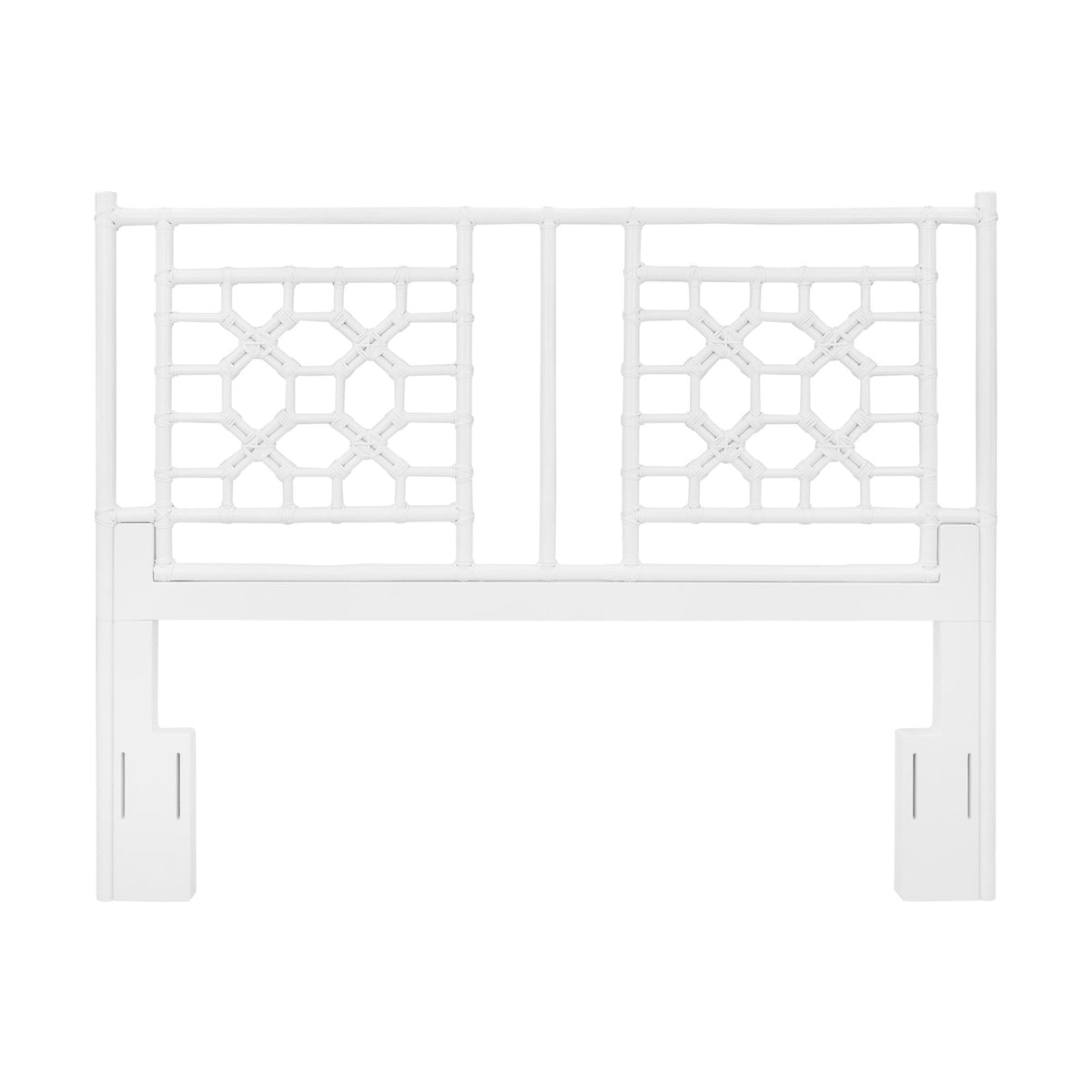 Design Shop Lattice Full/Queen Headboard, 64.25"W, White