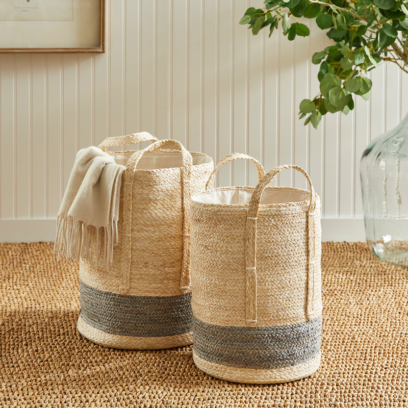 Design Shop Quinn Round Baskets, Set Of 2