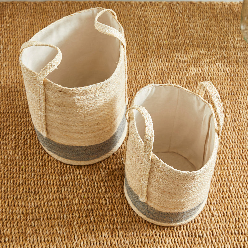 Design Shop Quinn Round Baskets, Set Of 2