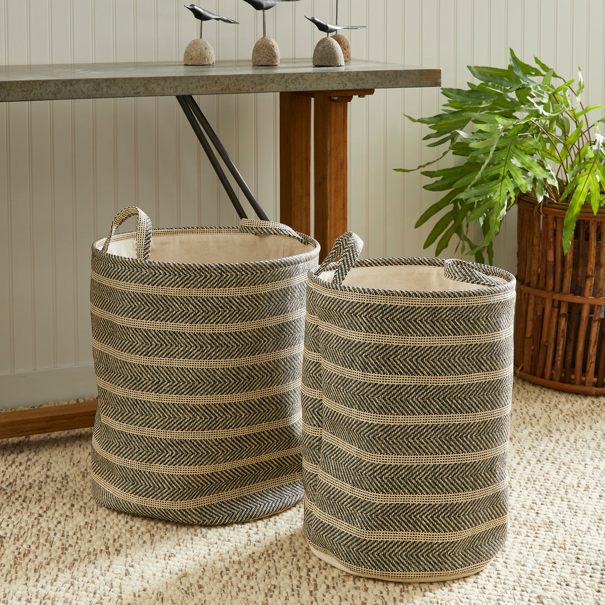 Design Shop Marleigh Round Baskets, Set Of 2