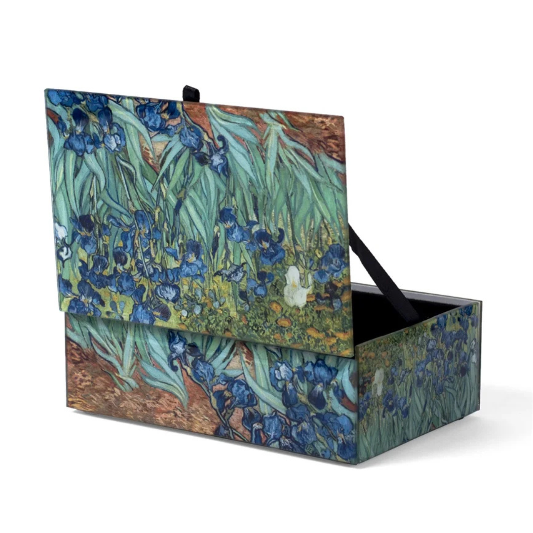 Irises Luxe Art & Fashion Set – Van Gogh Collection (5-Piece)