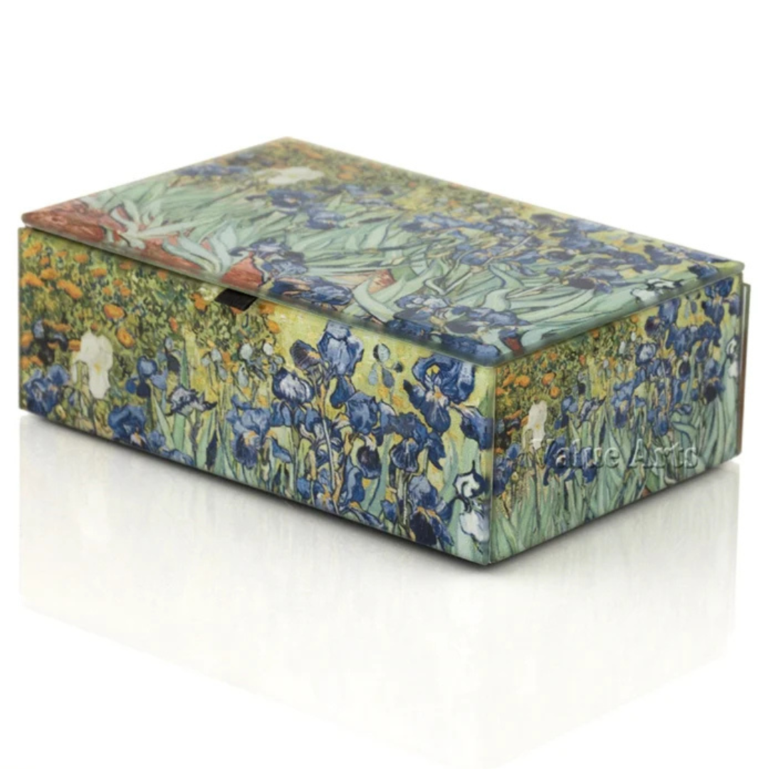 Irises Luxe Art & Fashion Set – Van Gogh Collection (5-Piece)