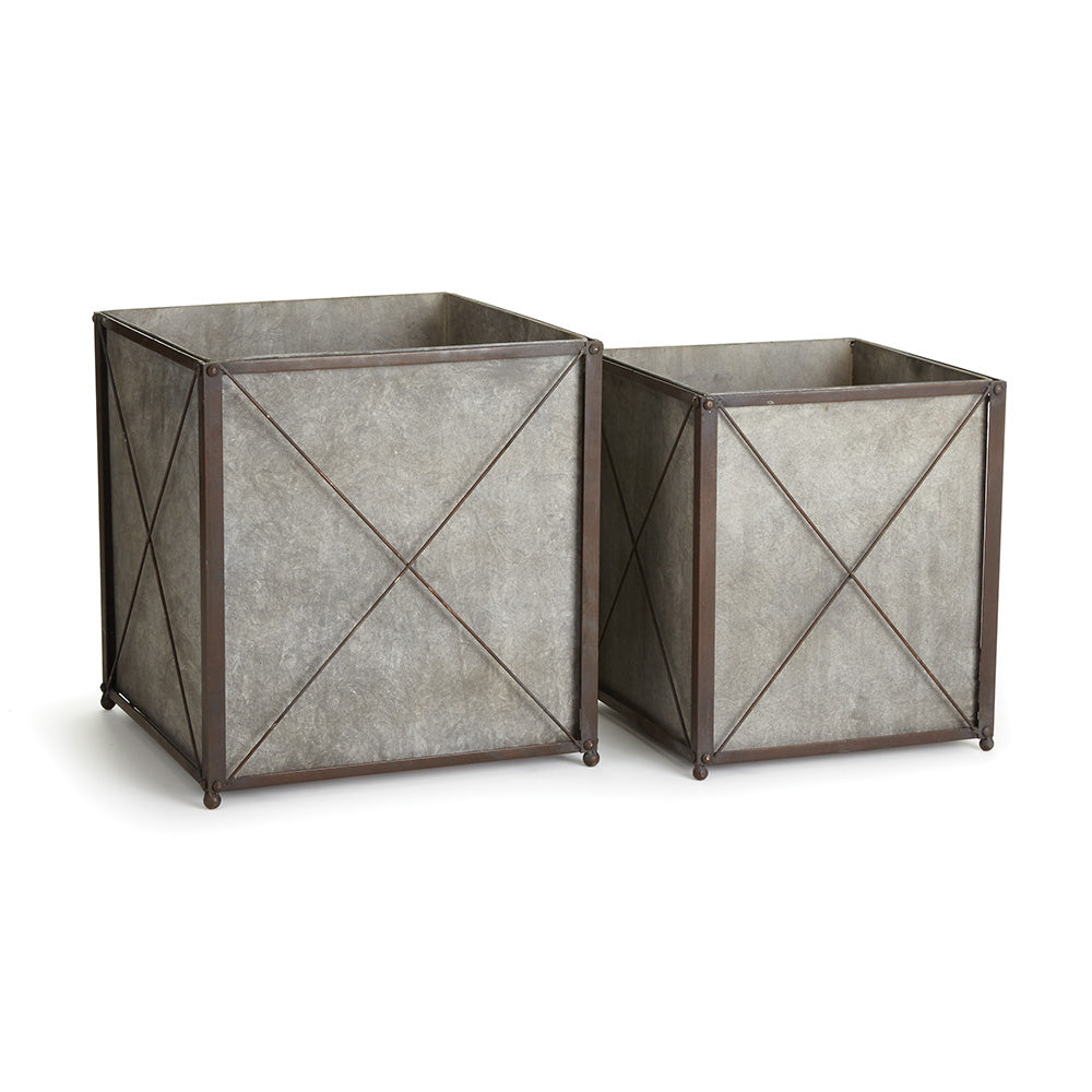 Design Shop Cedar Ridge Cachepots, Set Of 2