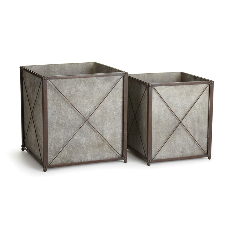 Design Shop Cedar Ridge Cachepots, Set Of 2