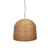 Design Shop Java 24" Rattan Dome Pendant Light, Natural