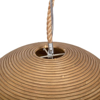 Design Shop Java 24" Rattan Dome Pendant Light, Natural