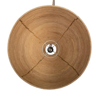 Design Shop Java 24" Rattan Dome Pendant Light, Natural