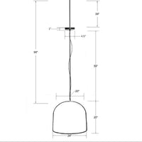 Design Shop Java 24" Rattan Dome Pendant Light, Natural