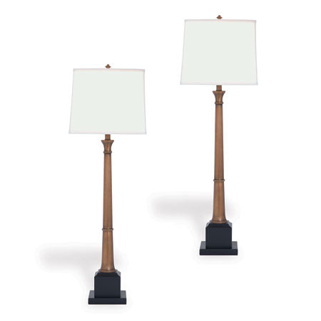 Port 68 Kensington Brass Buffet Lamp Set/2