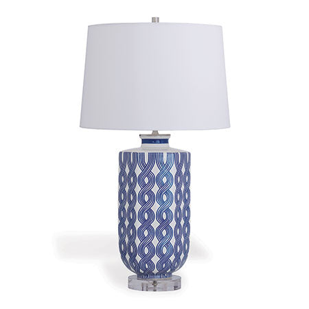 Port 68 Evelyn Blue Lamp