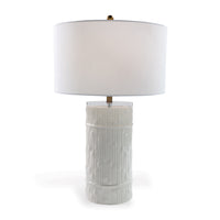 Port 68 Bamboo Cylinder Cream Lamp