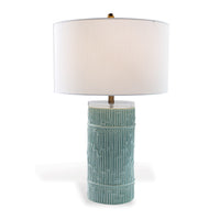 Port 68 Bamboo Cylinder Celadon Lamp