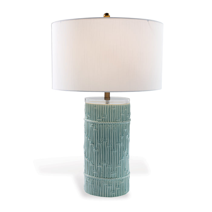 Port 68 Bamboo Cylinder Celadon Lamp