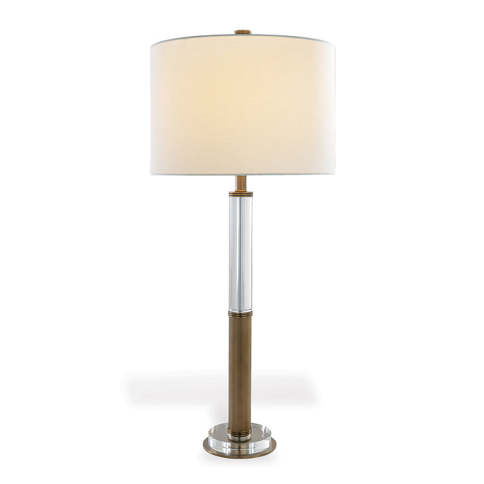 Port 68 Reynolds Crystal / Brass Lamp