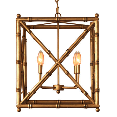 PORT 68 Baldwin Gold Chandelier