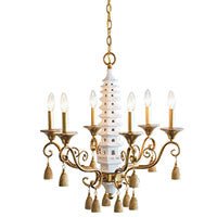 Port 68 Oh, Pagoda Cream Chandelier