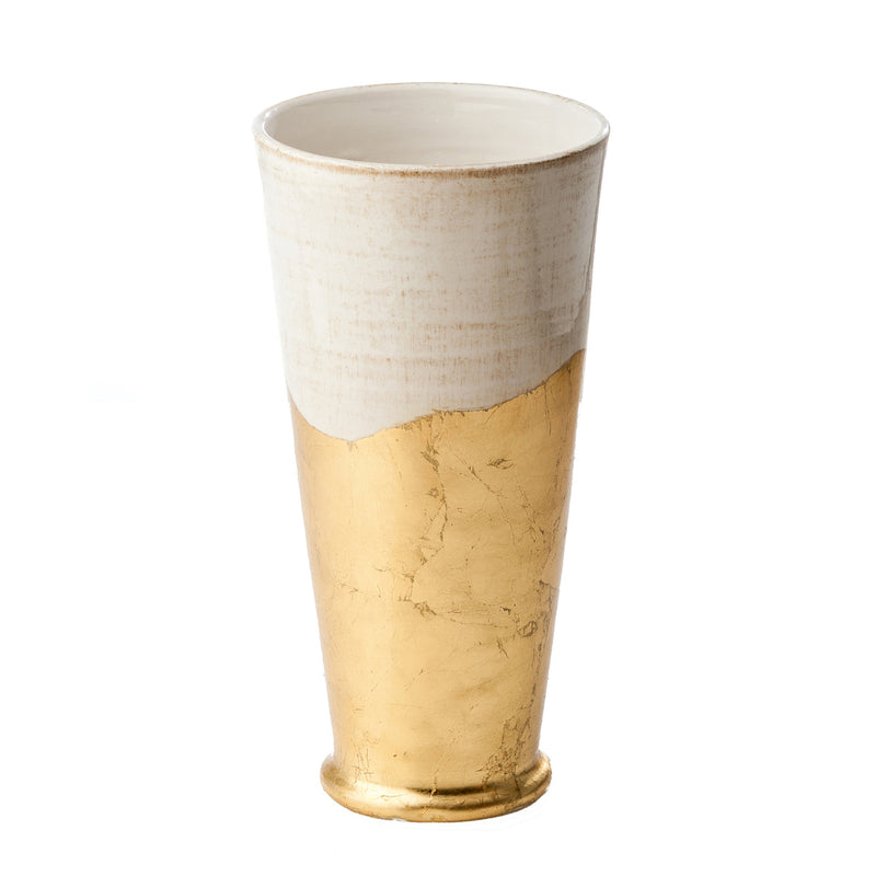 Abigails Roma Collection, Gold Wave Vase, Large