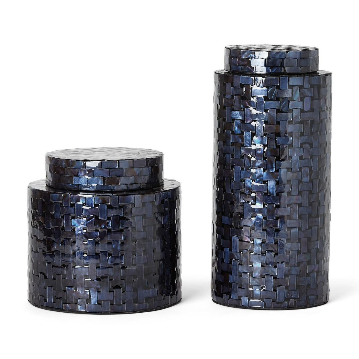 Design Shop Midnight Blue Set of 2 Dec Tea Jars