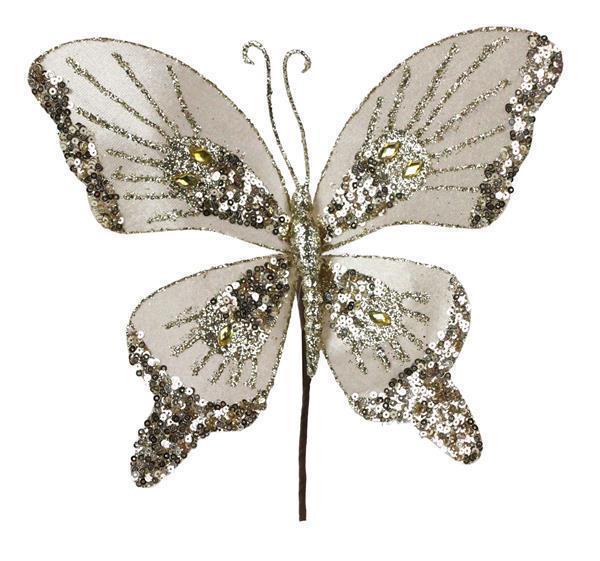 Design Shop Velvet Sequin Butterfly