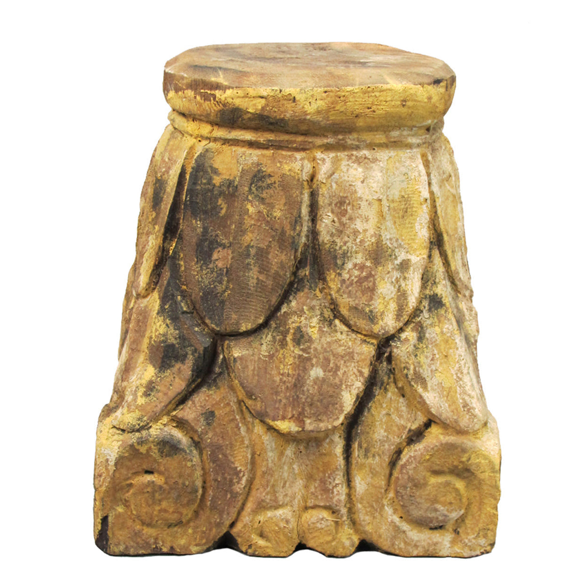 Design Shop Tall Carved Pillar Base