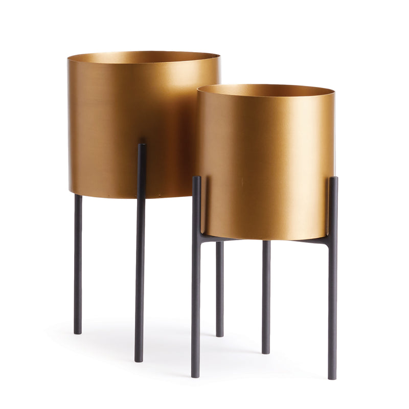 Design Shop Clara Cachepots On Stands, Set Of 2