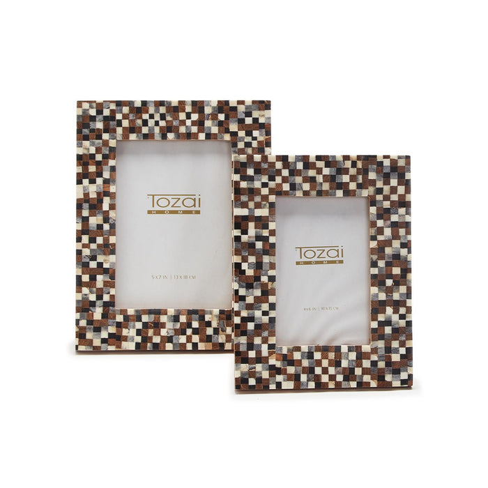 Design Shop Micro Squares S/2 Photo Frame