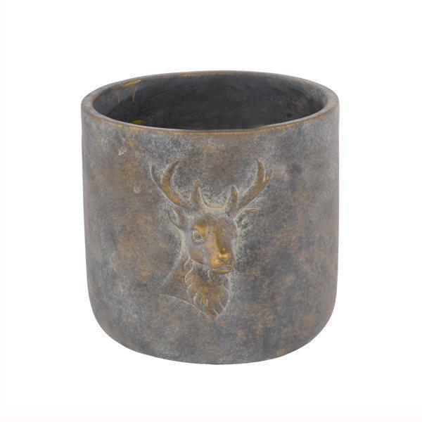 Design Shop 8.25"L X 7"W X 6.75"H Cement Pot